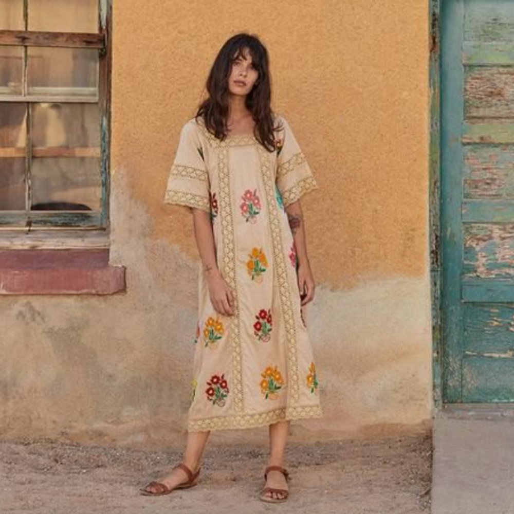 Christy Dawn The Simone Dress in Cream